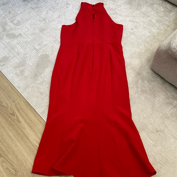 NWT City Chic Iliana Dress in Cherry Size 18 Red with Crystal Flower Detail - Picture 16 of 16